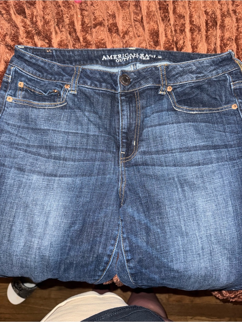 American Eagle Outfitters Indigo Hi Rise Skinny Stretch Jeans